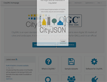 Tablet Screenshot of citygml.org